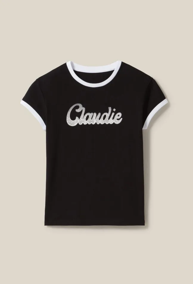 Claudie Pierlot Claudie Cotton TShirt Black Women TShirts Claudie Pierlot Claudie Cotton TShirt Black Women TShirts