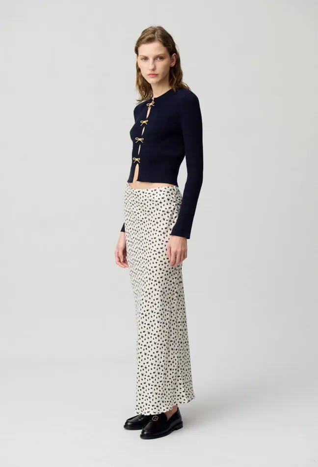 Claudie Pierlot Floral Print Fluid Skirt Light Print Women Skirts And Shorts Claudie Pierlot Floral Print Fluid Skirt Light Print Women Skirts And Shorts