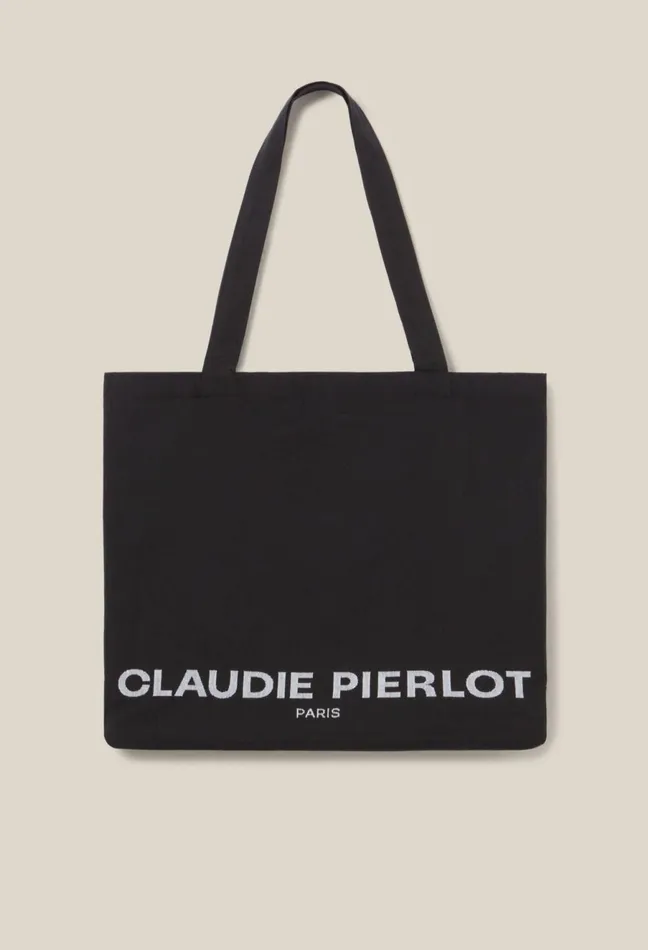 Claudie Pierlot Oversized Tote Bag Black Women Shoulder Bags Claudie Pierlot Oversized Tote Bag Black Women Shoulder Bags