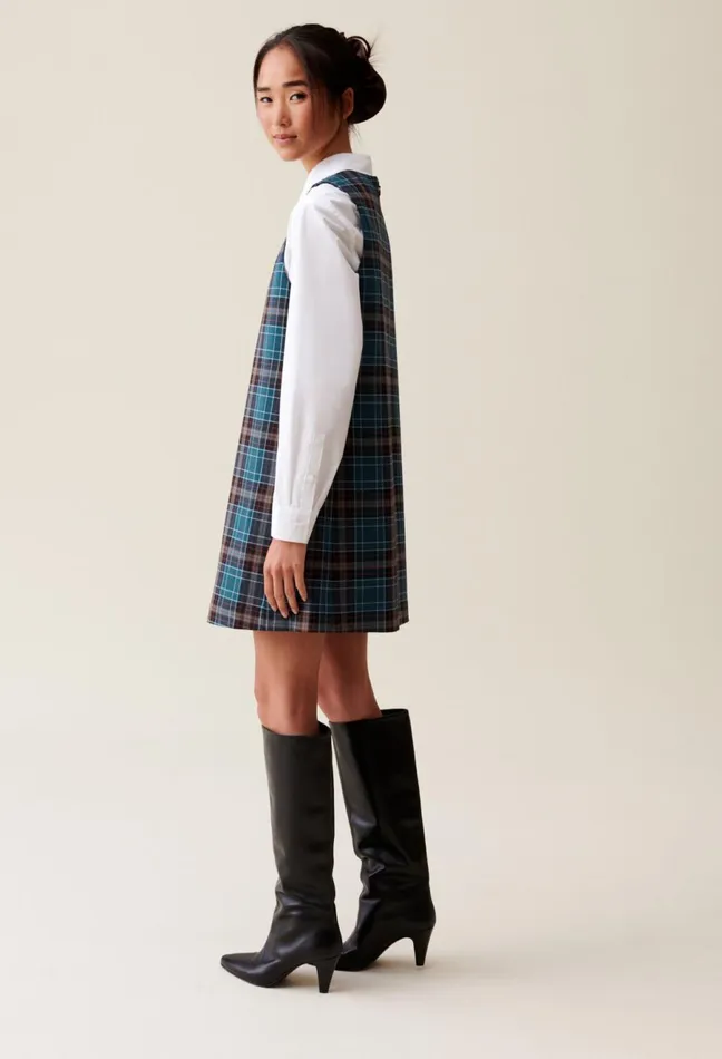 Claudie Pierlot Sleeveless Checked Mini Dress Multicolored Women Dresses