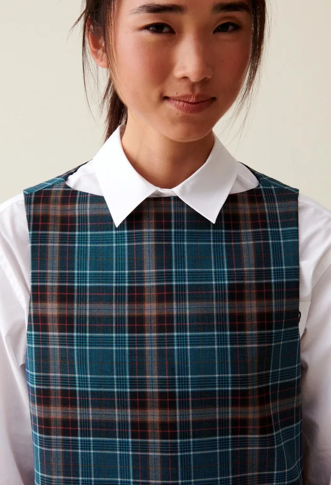 Claudie Pierlot Sleeveless Checked Mini Dress Multicolored Women Dresses Claudie Pierlot Sleeveless Checked Mini Dress Multicolored Women Dresses