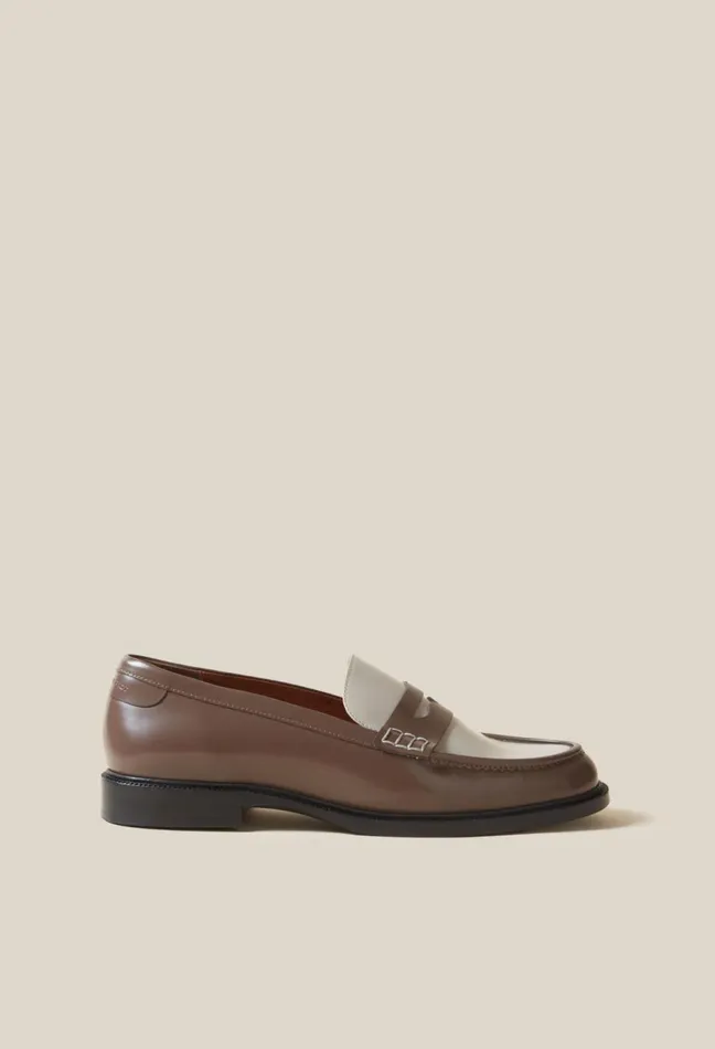 Claudie Pierlot TwoTone Patent Loafers Dualcolor Women Loafers