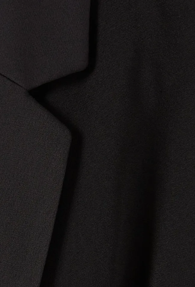 Claudie Pierlot Wrap Dress With Lapel Collar Black Women Dresses Claudie Pierlot Wrap Dress With Lapel Collar Black Women Dresses