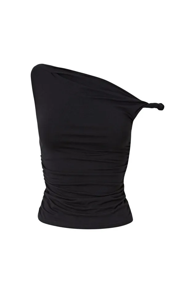 Clothing Supr Going Out Tops Bree Ruched Twist Top Black