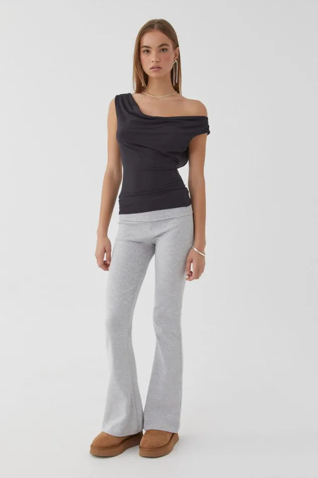 Clothing Supr Going Out Tops Capri Cowl Neck Top Black