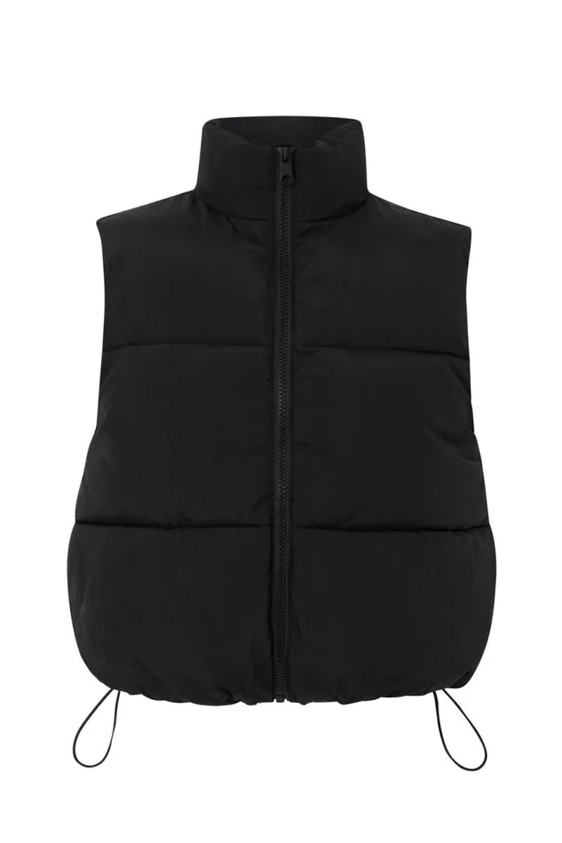 Clothing Supr Jackets and Puffers Recycled Puffer Vest Black