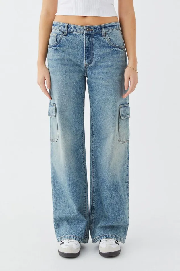 Clothing Supr Jeans Cargo Denim Jean Dirty Blue