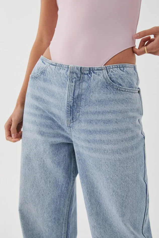 Clothing Supr Jeans No Waistband Wide Jean Slay Blue