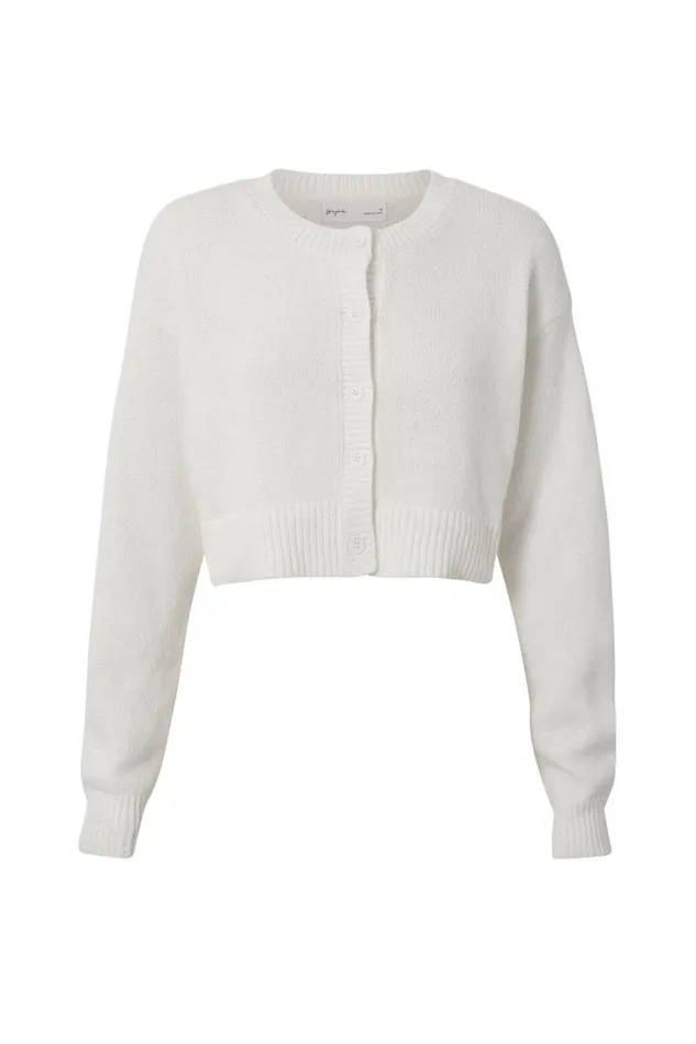 Clothing Supr Knitwear Daisy Knit Cardi Meringue White