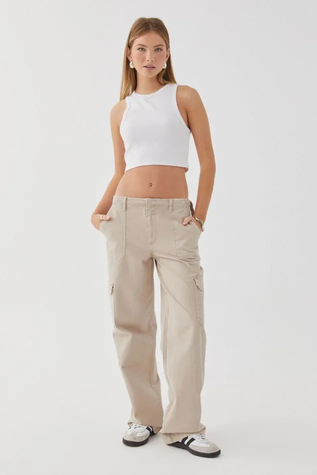 Clothing Supr Pants Matilda Cargo Pant Canvas Beige