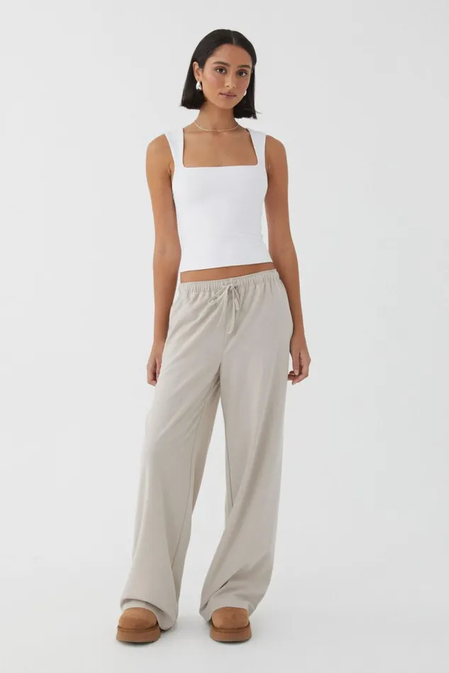 Clothing Supr Pants Piper Pull On Pant Canvas Beige