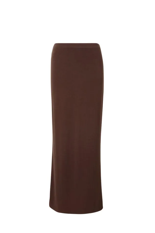 Clothing Supr Skirts Soft Hipster Maxi Skirt Espresso Brown Clothing Supr Skirts Soft Hipster Maxi Skirt Espresso Brown