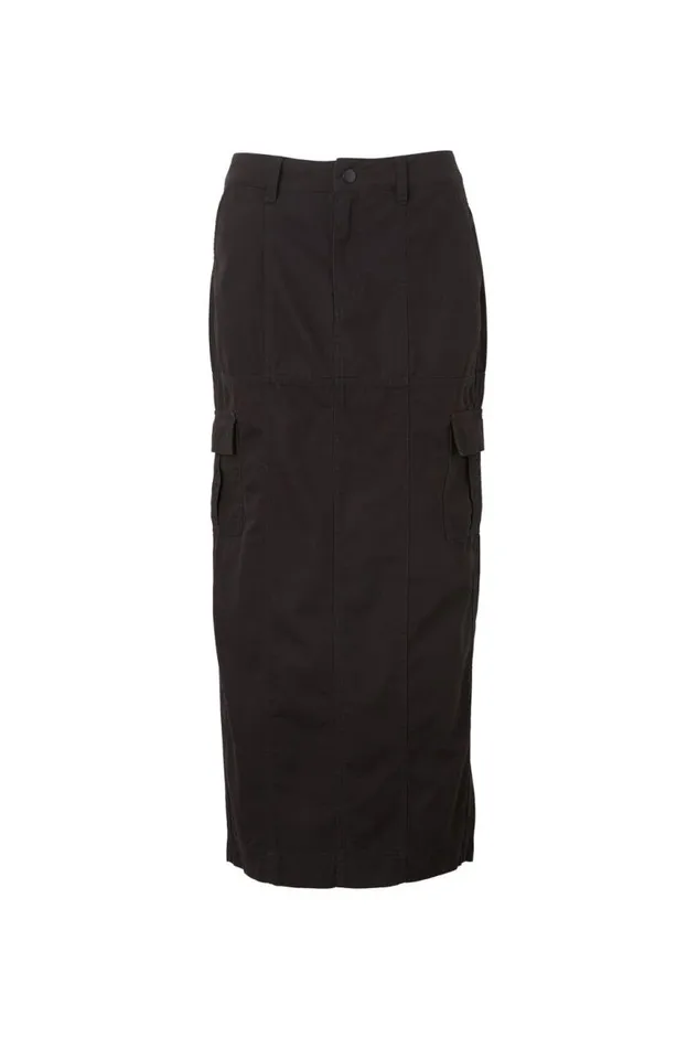 Clothing Supr Skirts Taylor Cargo Maxi Skirt Black Clothing Supr Skirts Taylor Cargo Maxi Skirt Black