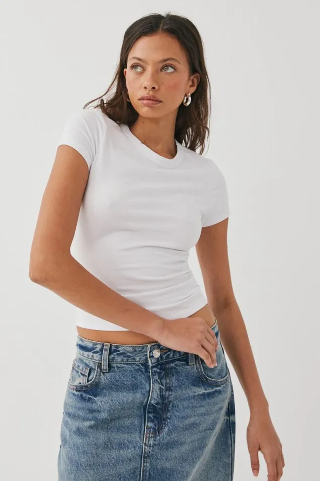 Clothing Supr T Shirts Court Tee White