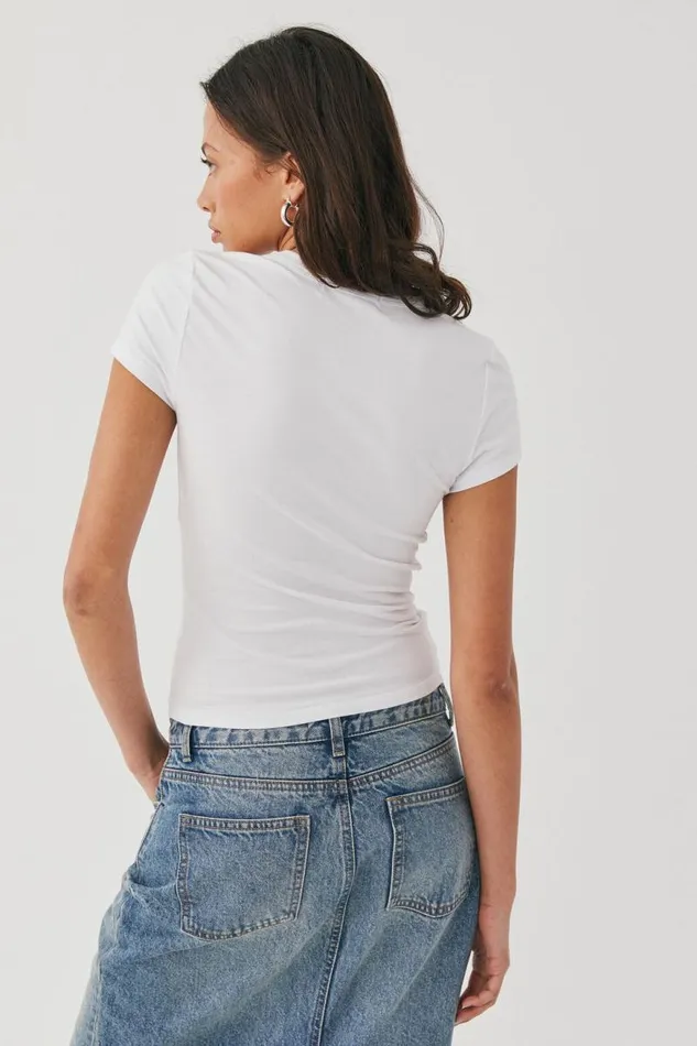 Clothing Supr T Shirts Court Tee White