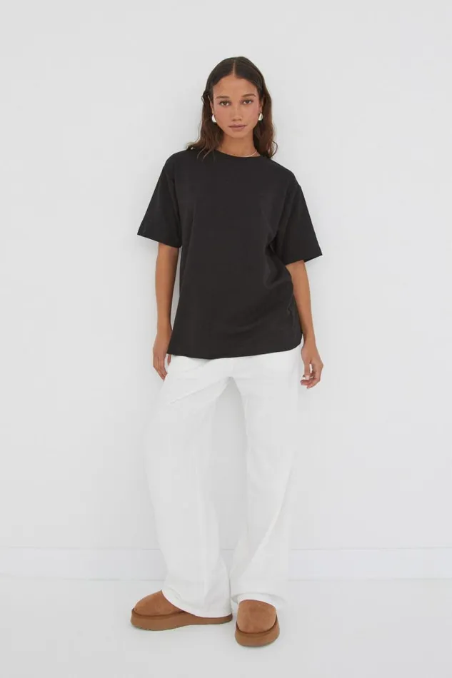 Clothing Supr T Shirts Oversized Tee Black