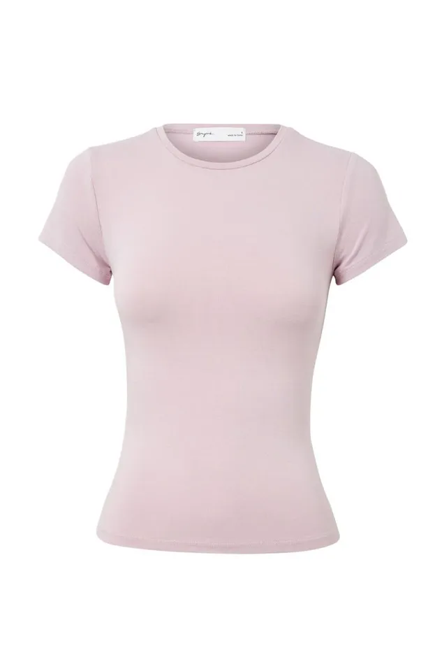 Clothing Supr T Shirts Soft Longline Tee Muted Orchid