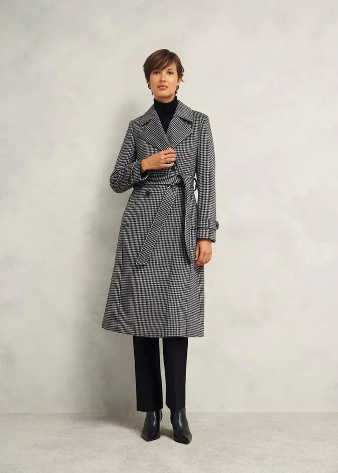 Coats and Jackets Women HOBBS Bromley Coat With Wool Black Multi