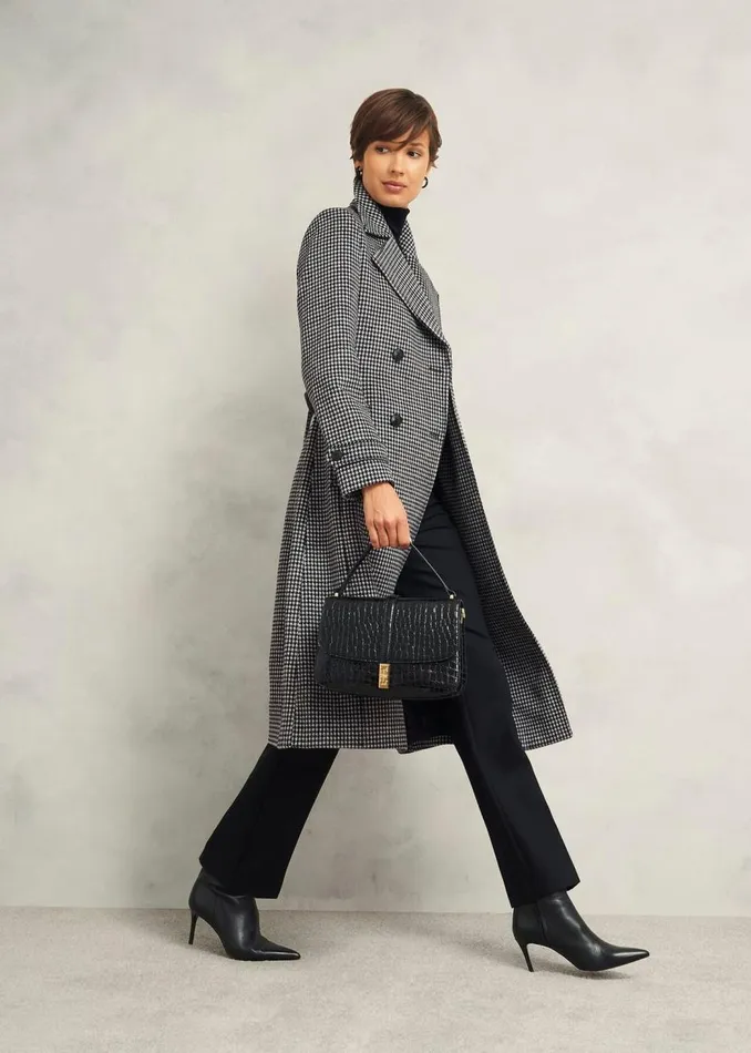 Coats and Jackets Women HOBBS Bromley Coat With Wool Black Multi