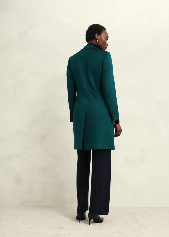 Coats and Jackets Women HOBBS Cavendish Wool Coat Kyanite Green