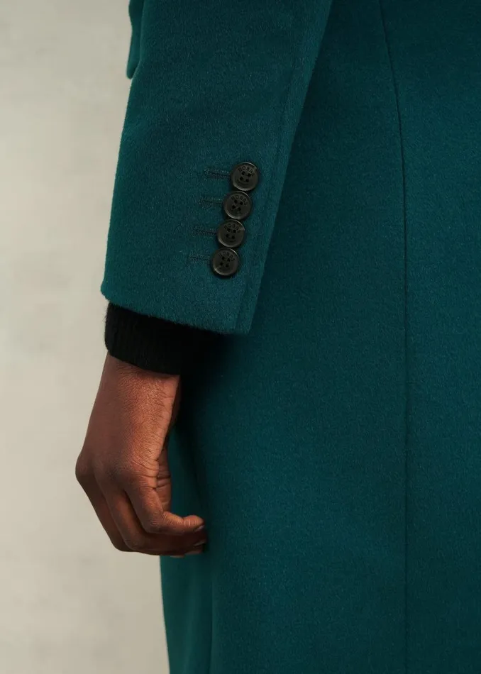 Coats and Jackets Women HOBBS Cavendish Wool Coat Kyanite Green