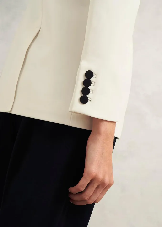 Coats and Jackets Women HOBBS Charlecote Jacket Ivory Black