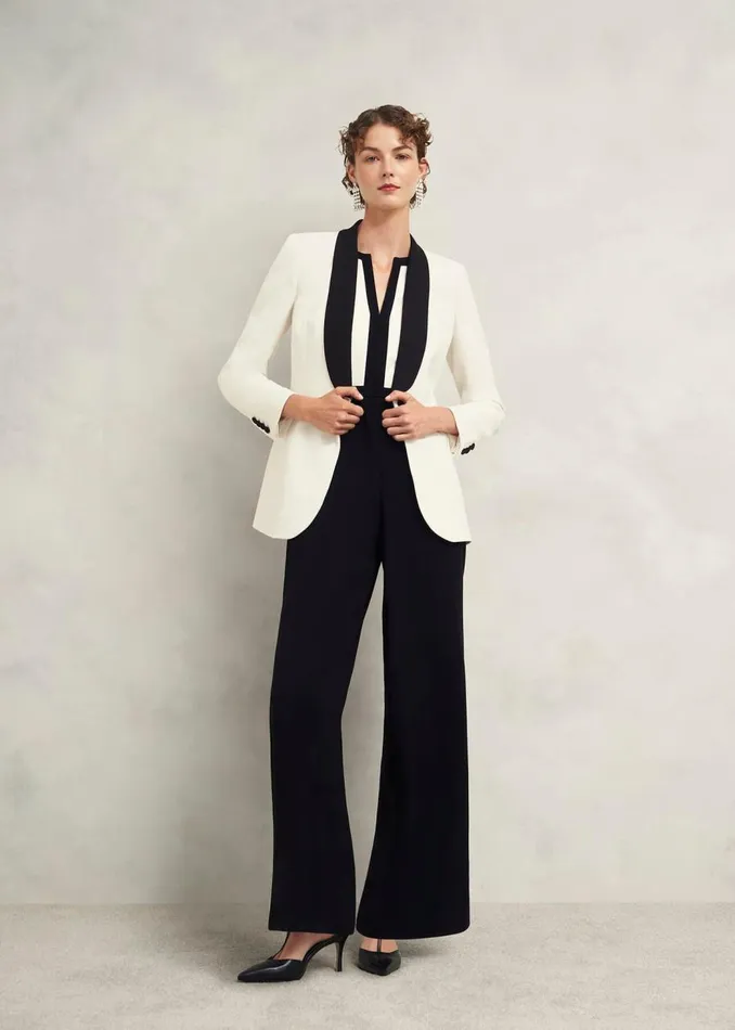 Coats and Jackets Women HOBBS Charlecote Jacket Ivory Black