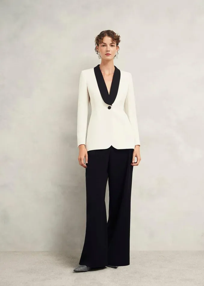 Coats and Jackets Women HOBBS Charlecote Jacket Ivory Black