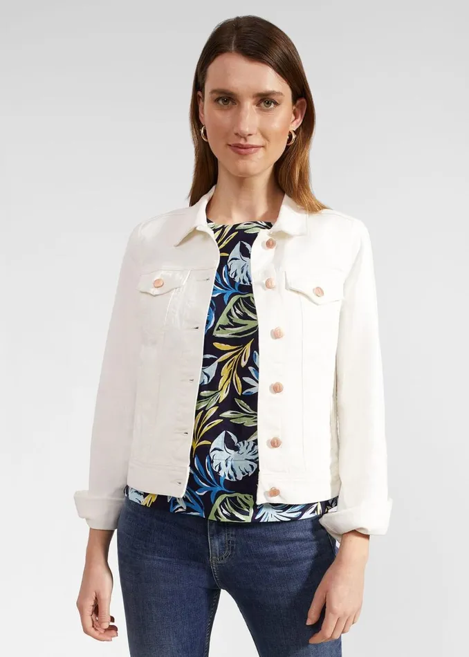 Coats and Jackets Women HOBBS Mariam Jacket Milky White