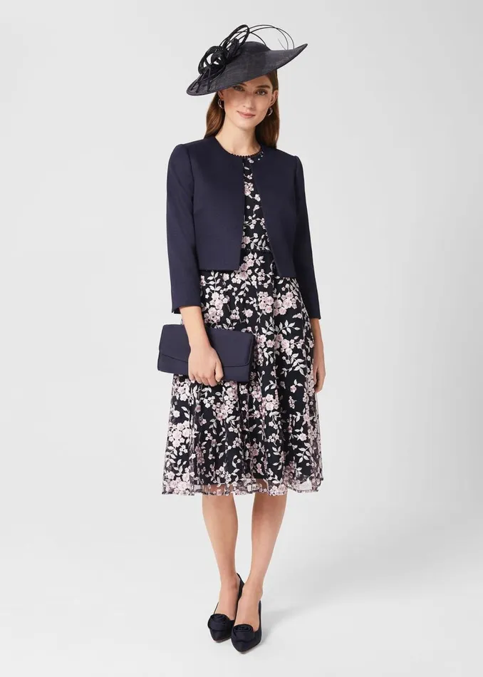 Coats and Jackets Women HOBBS Petite Elize Jacket Midnight Navy