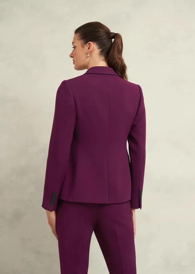 Coats and Jackets Women HOBBS Petite Sami Jacket Warm Plum