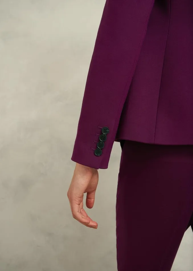 Coats and Jackets Women HOBBS Petite Sami Jacket Warm Plum