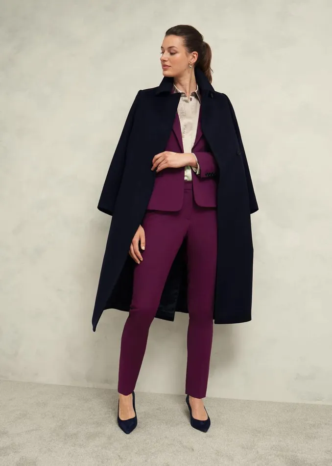 Coats and Jackets Women HOBBS Petite Sami Jacket Warm Plum