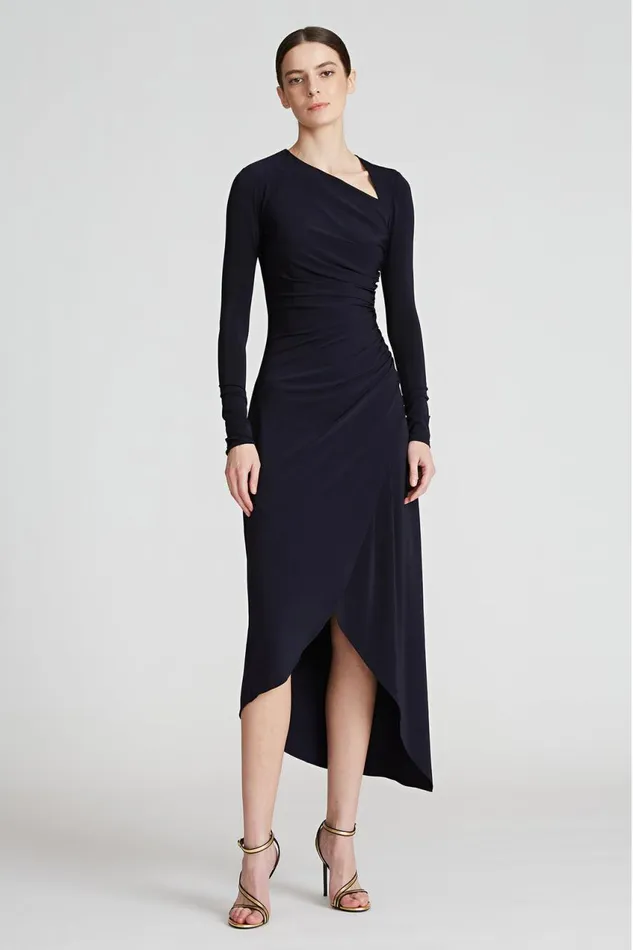 Cocktail Women Halston Giorgia Jersey Cocktail Dress Ink