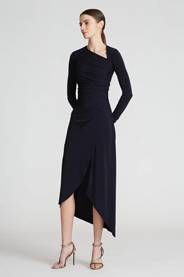 Cocktail Women Halston Giorgia Jersey Cocktail Dress Ink