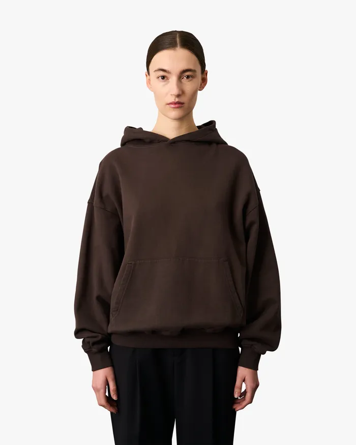 Colorfulstandard Organic Oversized Hood 8211 Coffee Brown Women Hoodies
