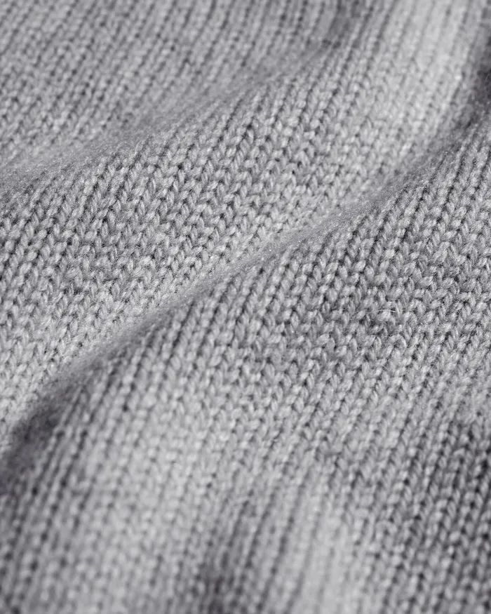 Colorfulstandard Oversized Merino Wool Crew 8211 Heather Grey Women Knit Sweaters