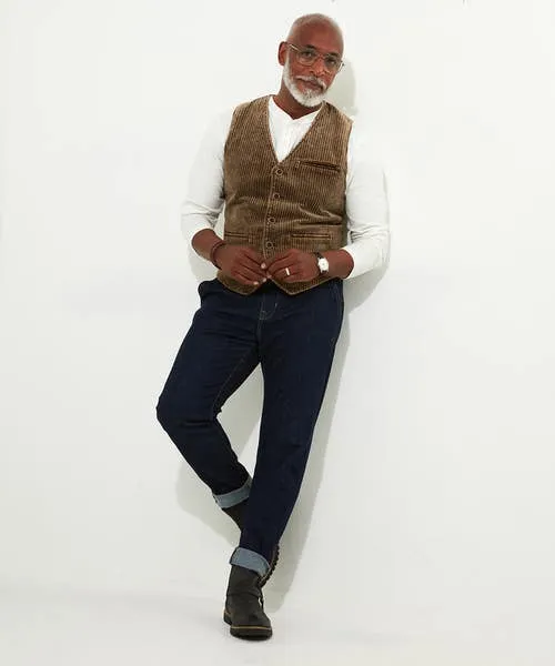 Cord Waistcoat Tan Coats and Jackets Joebrowns Apparel