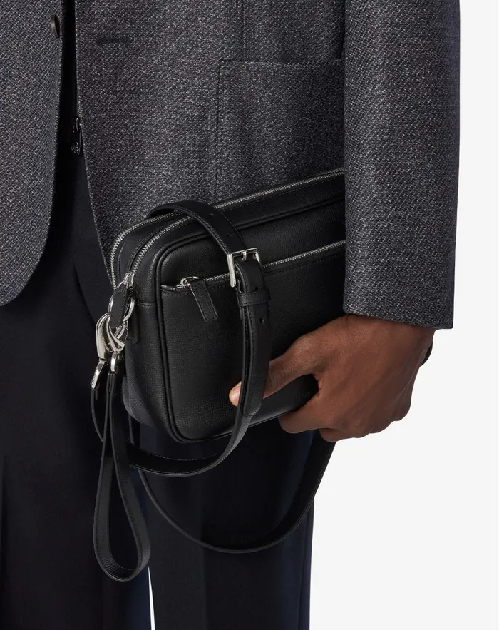 Corneliani Bags And Small Leather Goods Black Leather Bag For Men 8211 Men