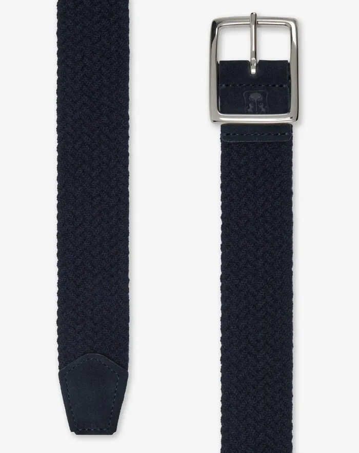 Corneliani Belts And Gloves Blue Weaved Fabric Belt For Men 8211 Men