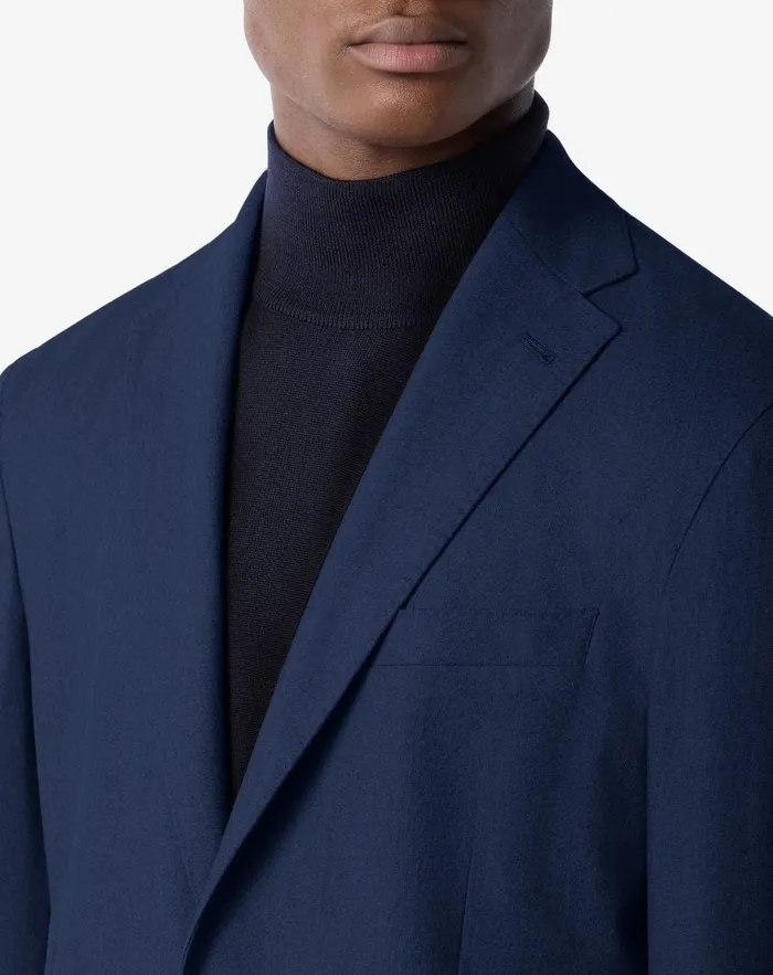 Corneliani Jackets Navy Blue Cashmere Blend Twill Jacket For Men 8211 Men