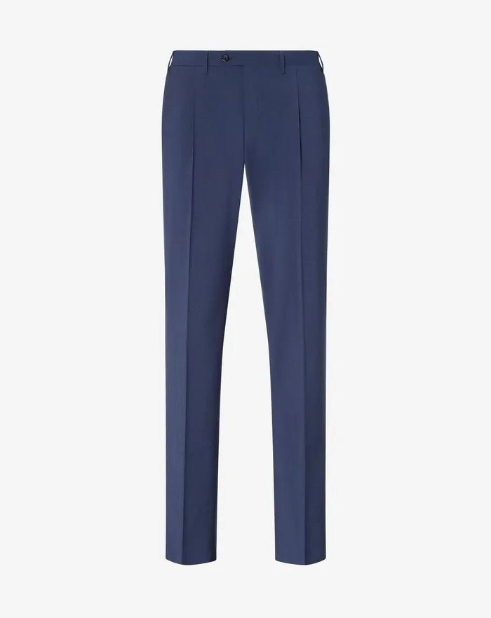 Corneliani Pants Blue 120039s Stretch Wool Trousers 8211 Men