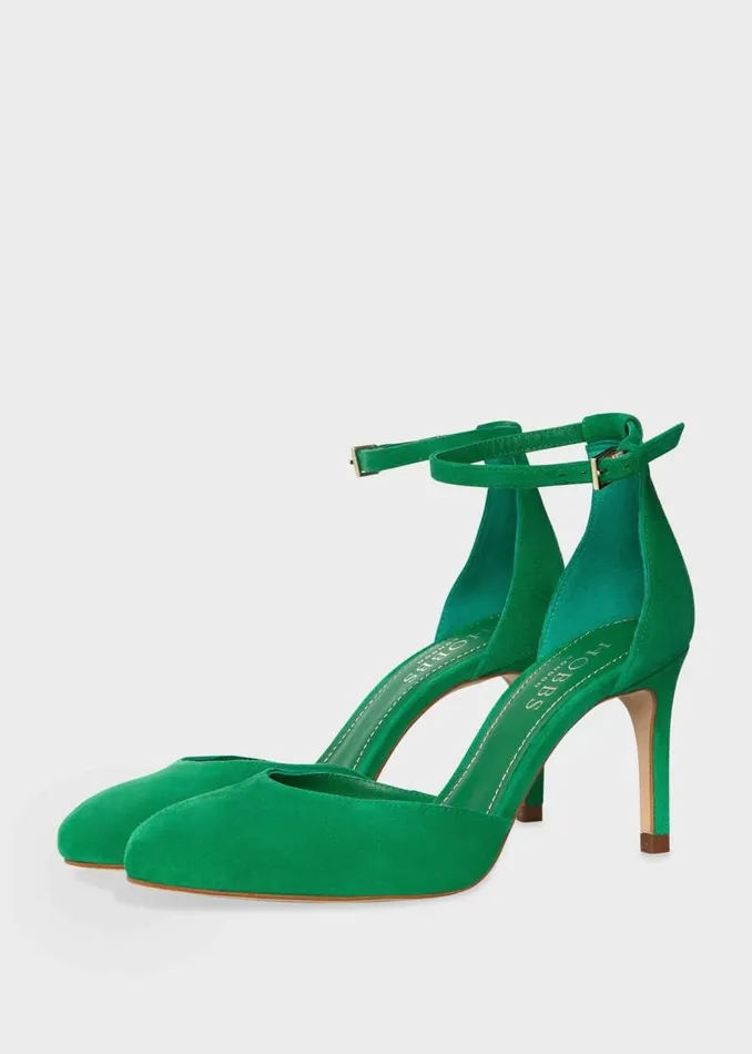 Court Shoes Women HOBBS Elliya Suede Court Shoes Cilantro Green