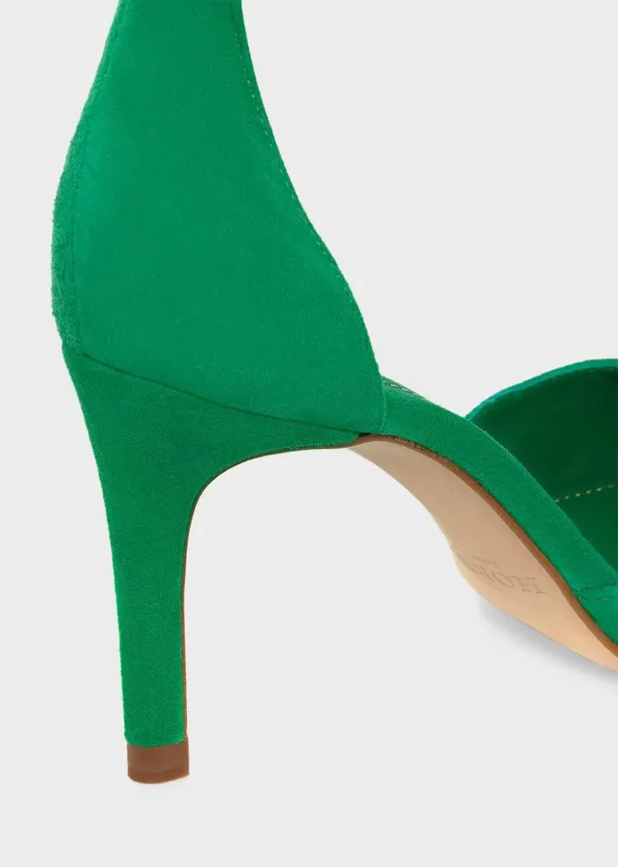 Court Shoes Women HOBBS Elliya Suede Court Shoes Cilantro Green