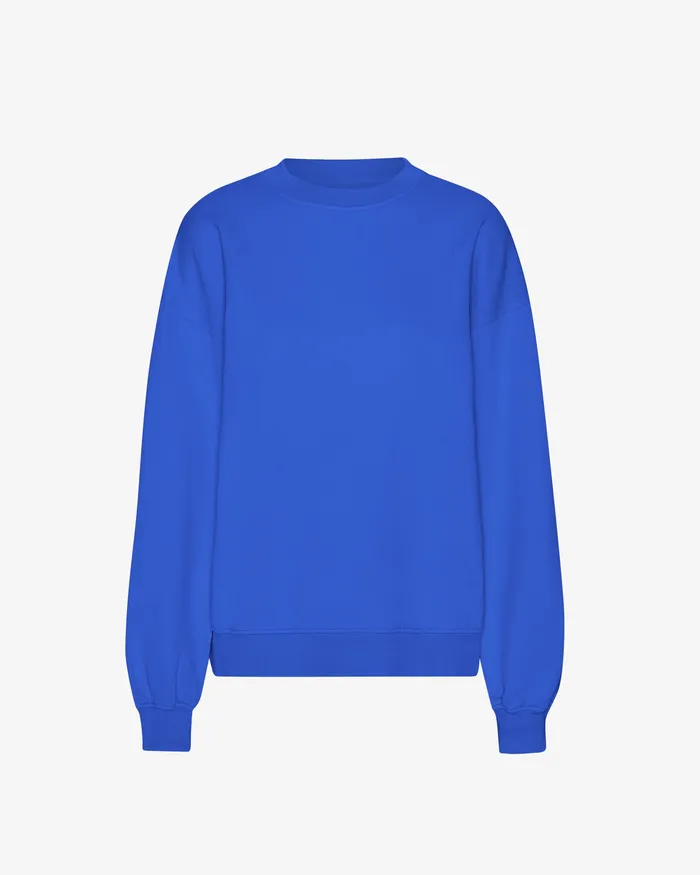 Crewneck Sweatshirts Colorfulstandard Women Organic Oversized Crew 8211 Sapphire Blue