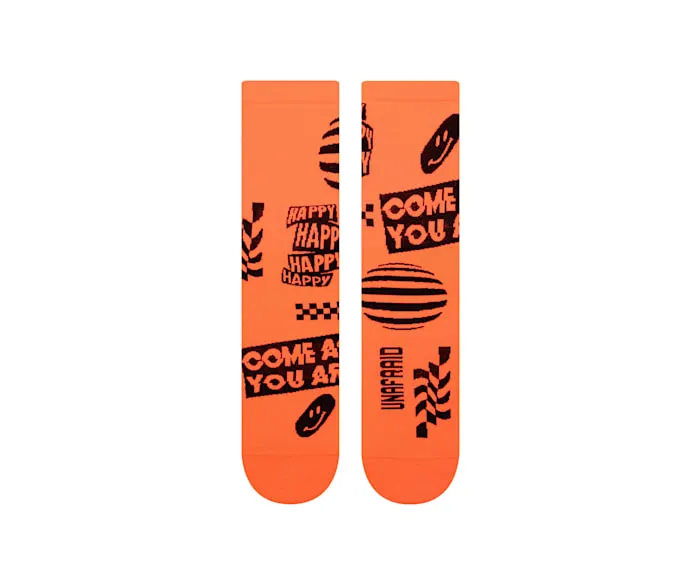 CrocsSocks Unafraid Crew Persimmon MenWomen Crocs Socks