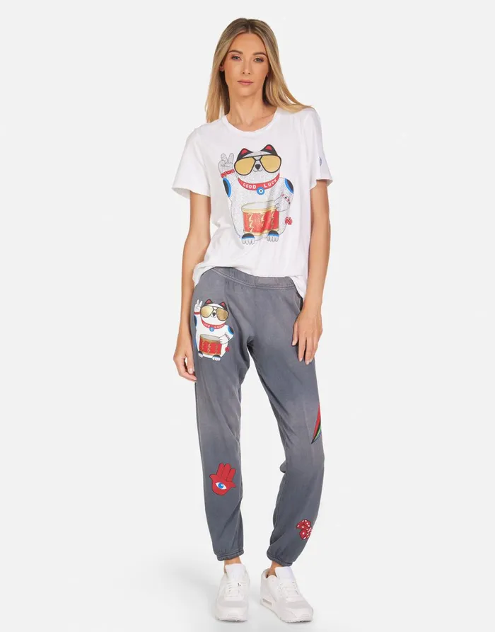 Croft Lucky Cat White Women039s Lauren Moshi Short Sleeve