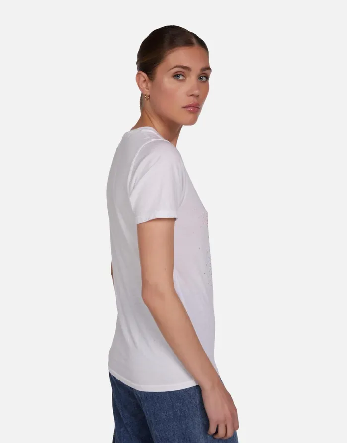 Croft Neon Stud Starburst White Women039s Lauren Moshi Short Sleeve