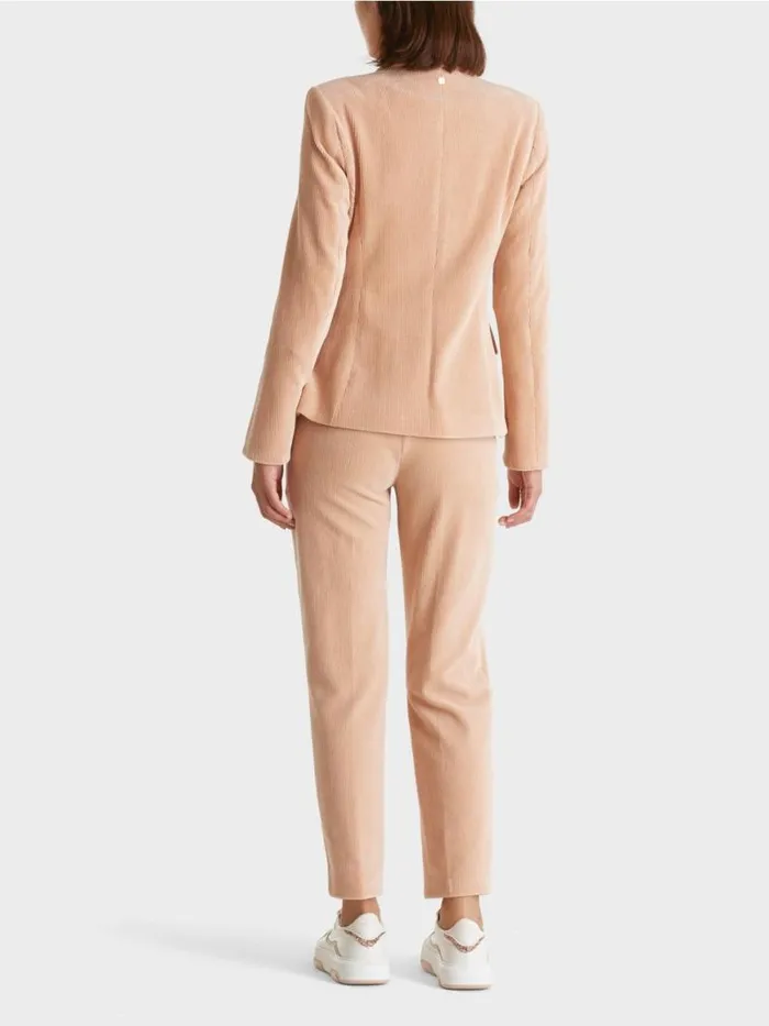 Damen Marc Cain Blazer Trendiger Kordblazer Sandy Beige