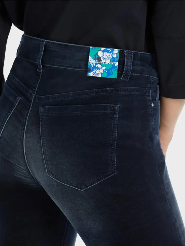 Damen Marc Cain Hosen Dunkelblaue FivePocket Jeans SILEA Midnight Blue